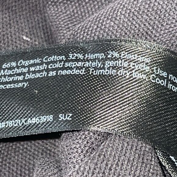 Eileen Fisher Pants Womens Size Medium Black Straight Leg Stretch Elastic Waist - Picture 11 of 11